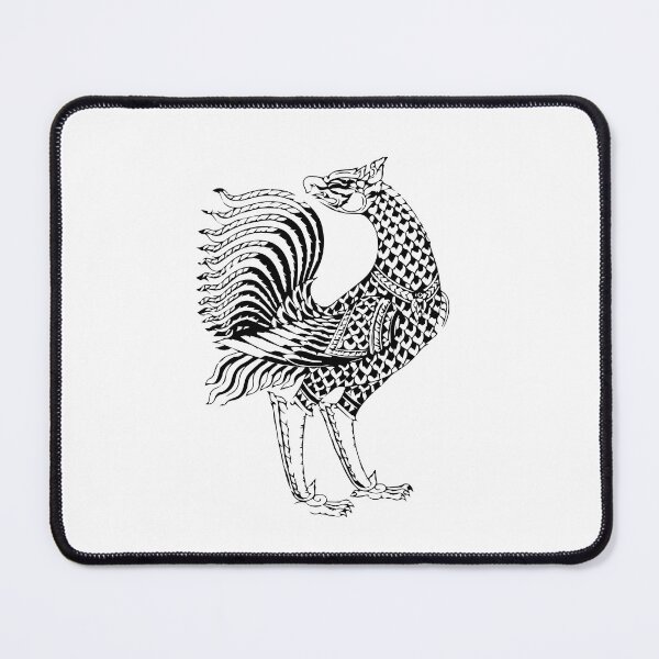 Item preview, Line Thai No.5 birds thai style traditional Drawing Tattoo design Thai pattern art designed and sold by Bspaces.