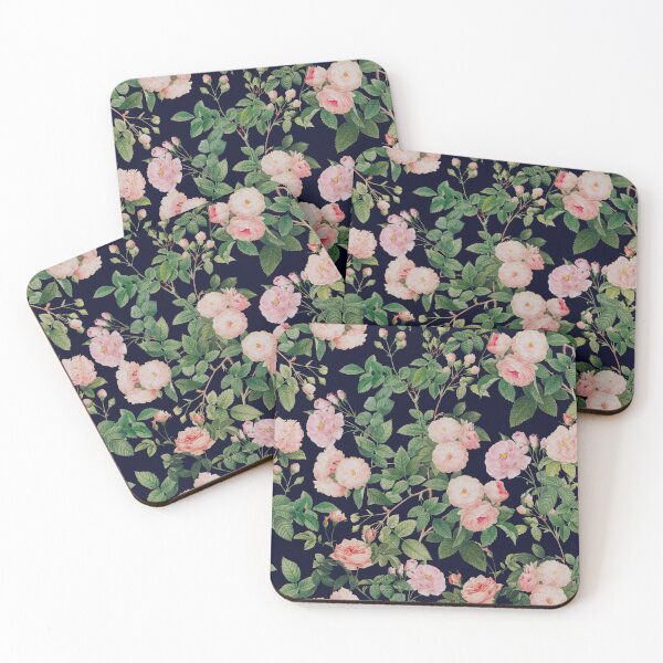 Item preview, Pink Roses Blue Vintage Botanical Garden designed and sold by InovArtS.