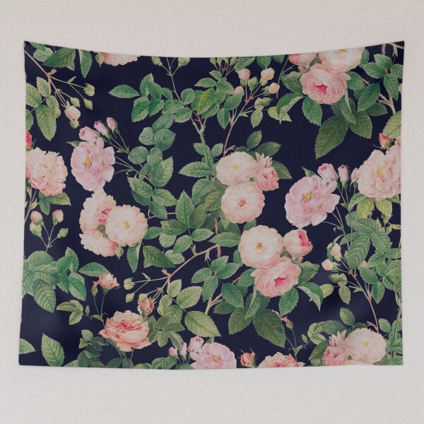 Item preview, Pink Roses Blue Vintage Botanical Garden designed and sold by InovArtS.