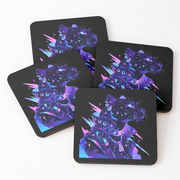 Item preview, Cyber Black Panther // Black Panther // Cool Animal // Cyber Animal // Future Animal Art // Animal Warrior // Animal Cute Art // Gaming Aesthetic stickers designed and sold by SMARTKIT  DESIGNAGENCY.