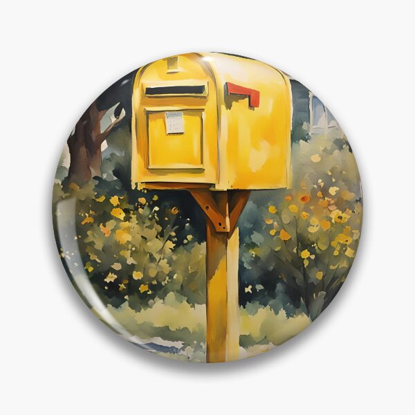 Item preview, Vintage Charm: Colorful Watercolor Mailbox designed and sold by REALDesign-Shop.