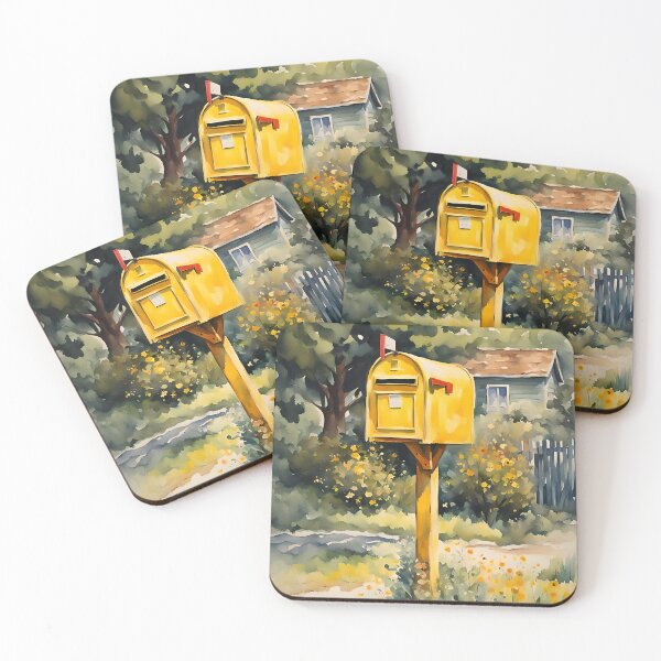Item preview, Vintage Charm: Colorful Watercolor Mailbox designed and sold by REALDesign-Shop.
