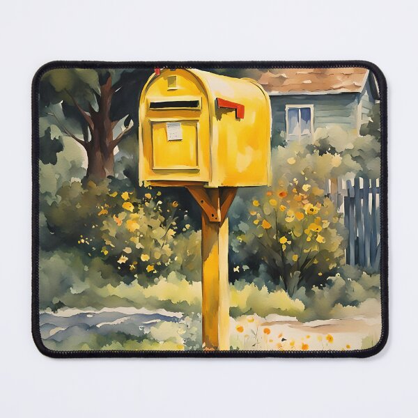 Item preview, Vintage Charm: Colorful Watercolor Mailbox designed and sold by REALDesign-Shop.