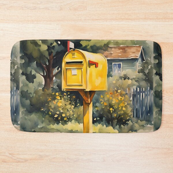 Item preview, Vintage Charm: Colorful Watercolor Mailbox designed and sold by REALDesign-Shop.