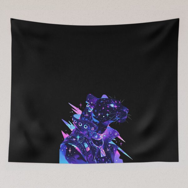 Item preview, Cyber Black Panther // Black Panther // Cool Animal // Cyber Animal // Future Animal Art // Animal Warrior // Animal Cute Art // Gaming Aesthetic stickers designed and sold by SMARTKIT  DESIGNAGENCY.