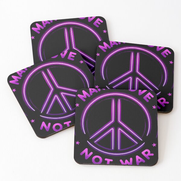 Item preview, Neon Glow Peace Symbol - Make Love Not War designed and sold by LeonaGallet5.