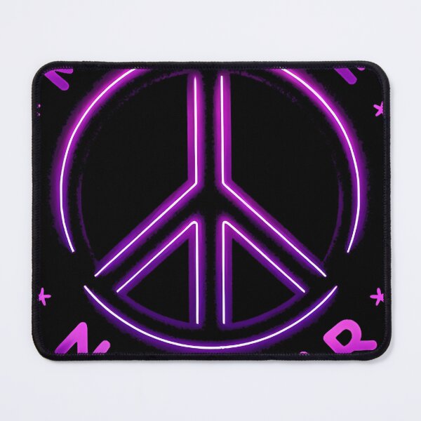 Item preview, Neon Glow Peace Symbol - Make Love Not War designed and sold by LeonaGallet5.