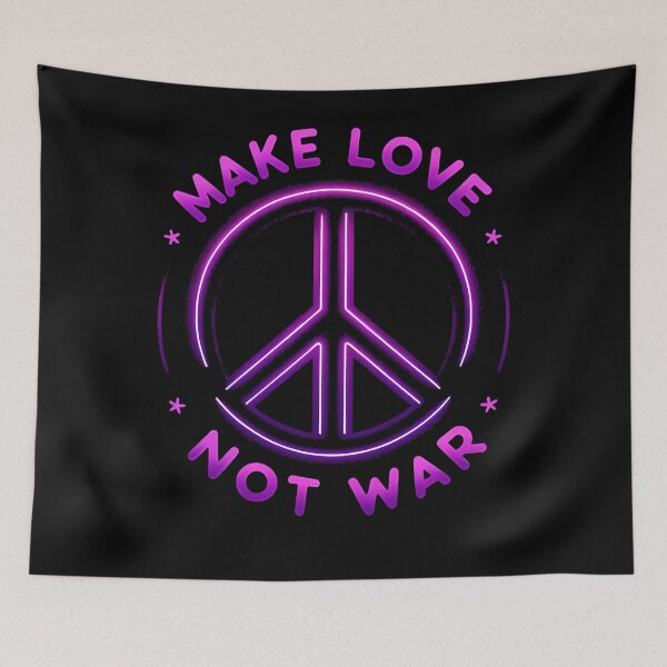 Item preview, Neon Glow Peace Symbol - Make Love Not War designed and sold by LeonaGallet5.