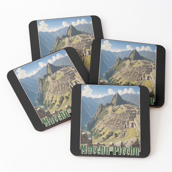 Item preview, Vintage travel poster - Peru Macchu Picchu 50's style designed and sold by Museum Of Non-Existing Art.