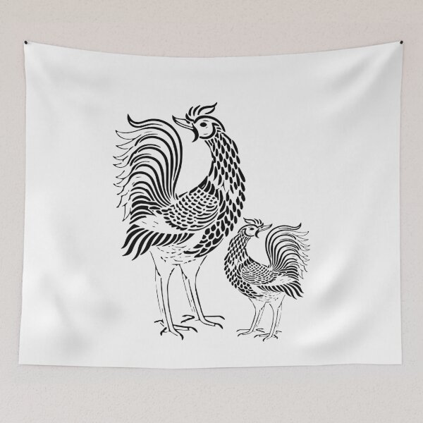 Item preview, Line Thai birds thai style traditional Drawing Tattoo design Thai pattern art designed and sold by Bspaces.