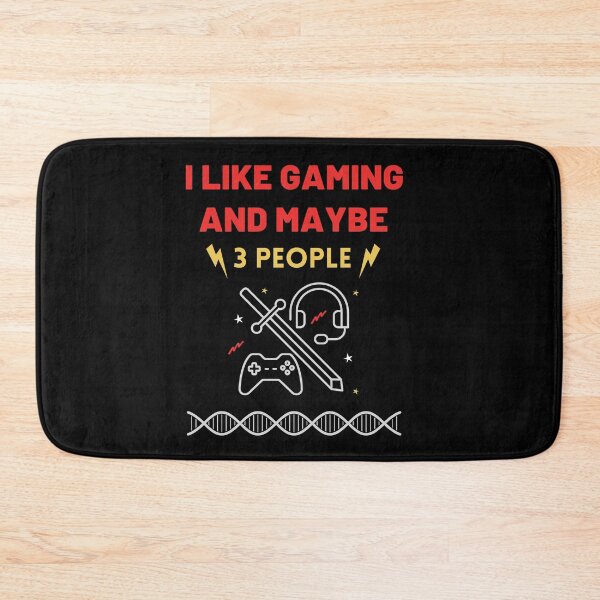 Item preview, I Like Gaming And Maybe 3 People , Funny Gamer , I Like Gaming and Maybe 3 People, Funny Gaming Gift, Video Game Graffiti  designed and sold by Creativedsigna.