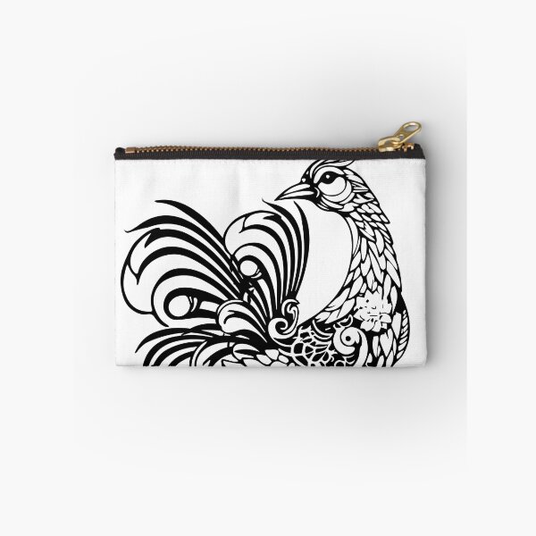 Item preview, Line Thai 2 birds thai style traditional Drawing Tattoo design Thai pattern  art designed and sold by Bspaces.