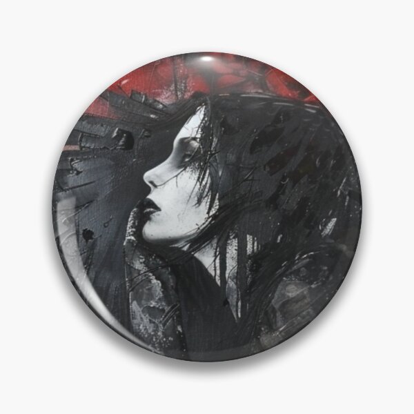 Item preview, Blood Angels - Dark Fantasy Oil Painting of a Dark Woman with Angel Wings designed and sold by zax454.