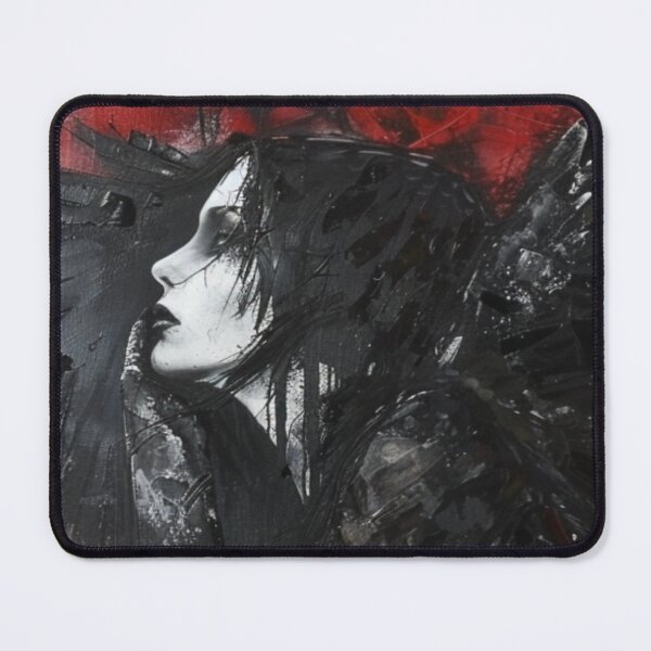Item preview, Blood Angels - Dark Fantasy Oil Painting of a Dark Woman with Angel Wings designed and sold by zax454.