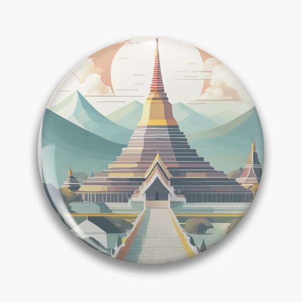 Item preview, Vintage Chiang Mai travel poster – Minimalist retro design for globetrotters designed and sold by pod24.