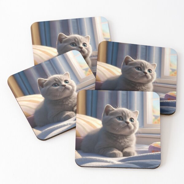 Item preview, British short hair scottish cat in AI designed and sold by TatStudio55.