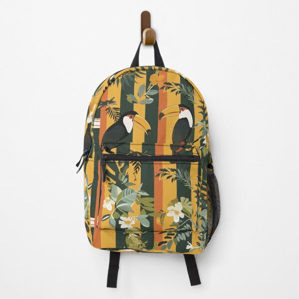 Item preview, Vintage Toucans - Lush Jungle Birds Pattern - Luxury Tropical Green Aesthetic designed and sold by eluxyumdecor.