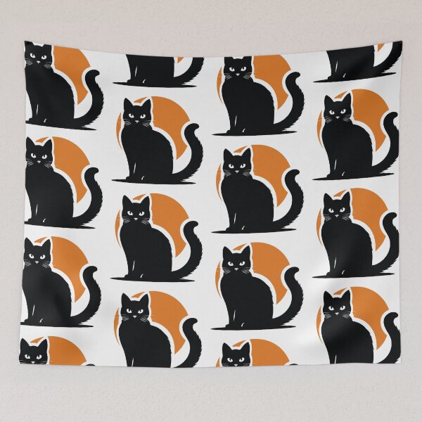 Item preview, Illustration of a Black Cat in the Sun Embrace designed and sold by MJ-creative.