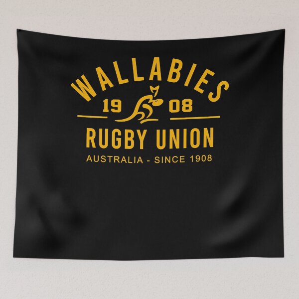 Item preview, He Wallabies Logo Rugby Rise designed and sold by Alexandrarobet.