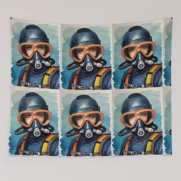 Item preview,  Unique Diver’s Portrait designed and sold by KilianSzmid.