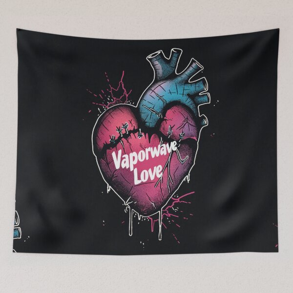 Item preview, Vaporwave Love: Gothic Heart and Nostalgia designed and sold by Piotrek0001.