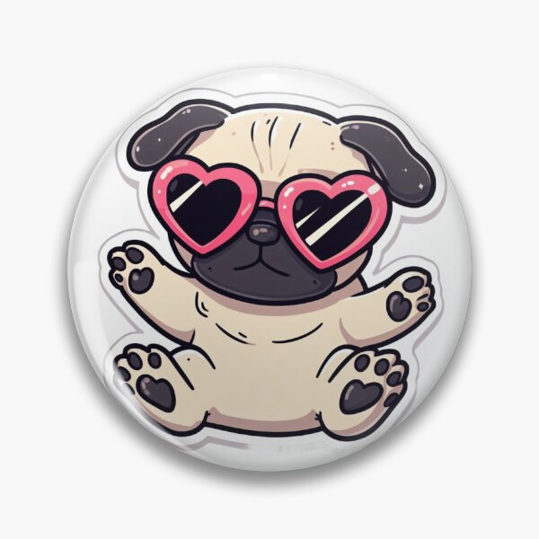Item preview, Heartthrob Pug designed and sold by Anniebuh.