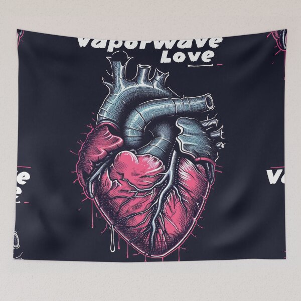 Item preview, Vaporwave Love: Gothic Heart and Nostalgia designed and sold by Piotrek0001.