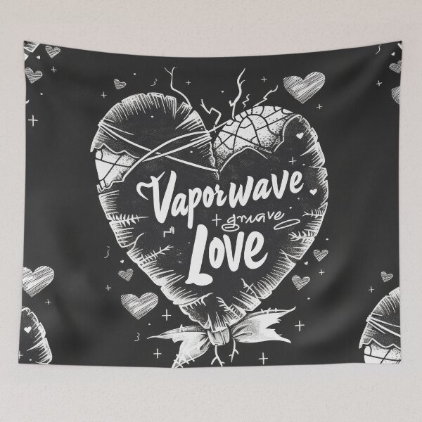 Item preview, Vaporwave Love: Gothic Heart and Nostalgia designed and sold by Piotrek0001.