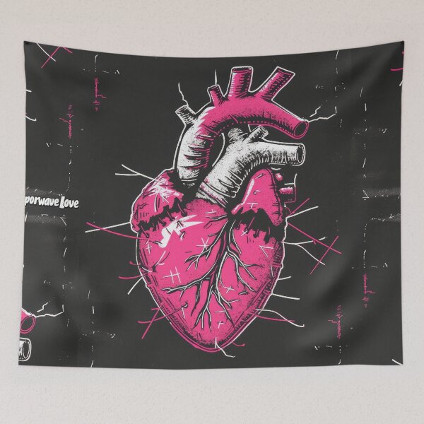 Item preview, Vaporwave Love: Gothic Heart and Nostalgia designed and sold by Piotrek0001.