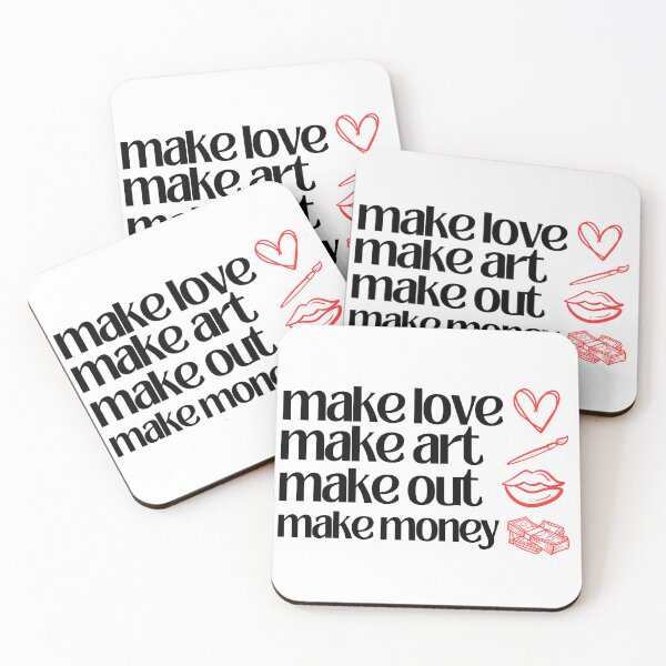 Item preview, Make love,art,out,money designed and sold by QueerPenguin.