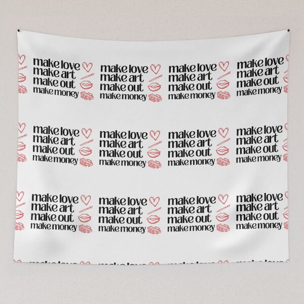 Item preview, Make love,art,out,money designed and sold by QueerPenguin.