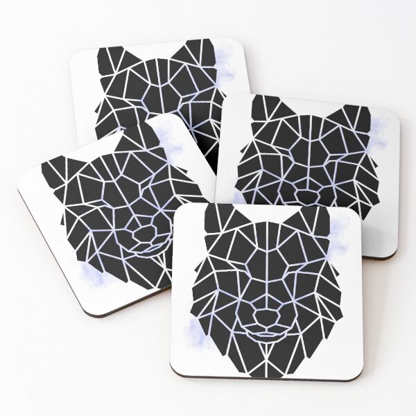 Item preview, Lowpoly Wolf and Stars designed and sold by Hexan.