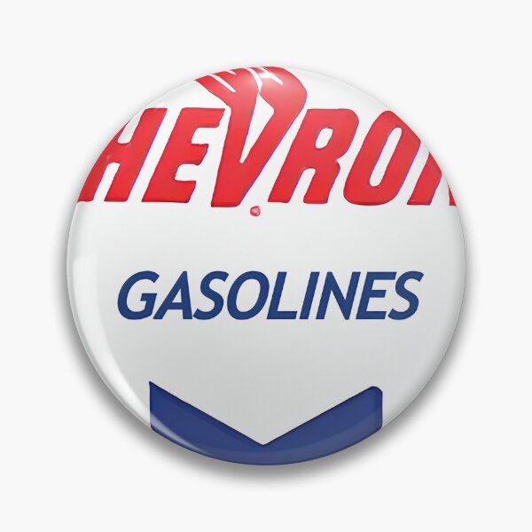 Item preview, Vintage Round Chevron Gasolines Logo designed and sold by CalistaWillia.