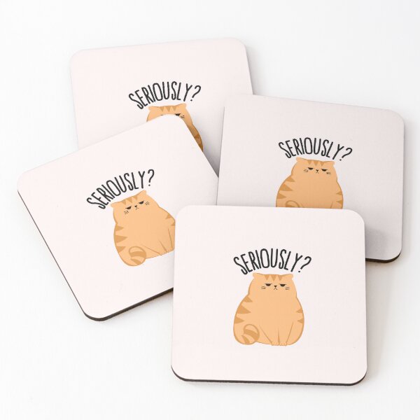 Item preview, Seriously? - Judgy Cynical Cat designed and sold by Neadoodles.