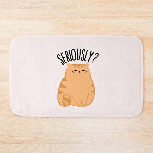 Item preview, Seriously? - Judgy Cynical Cat designed and sold by Neadoodles.