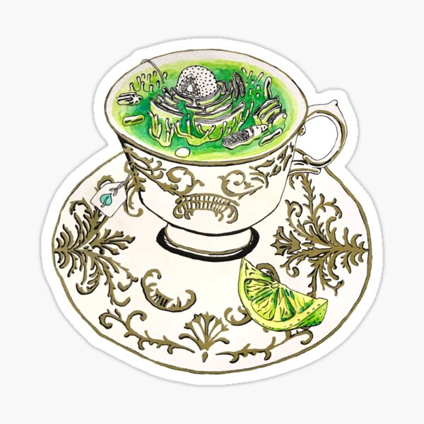 A Nice Hot Cup of Mitochondria Sticker