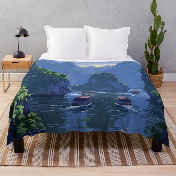 Item preview, Hạ Long Bay Vietnam Pixel Art designed and sold by SaintCurio.