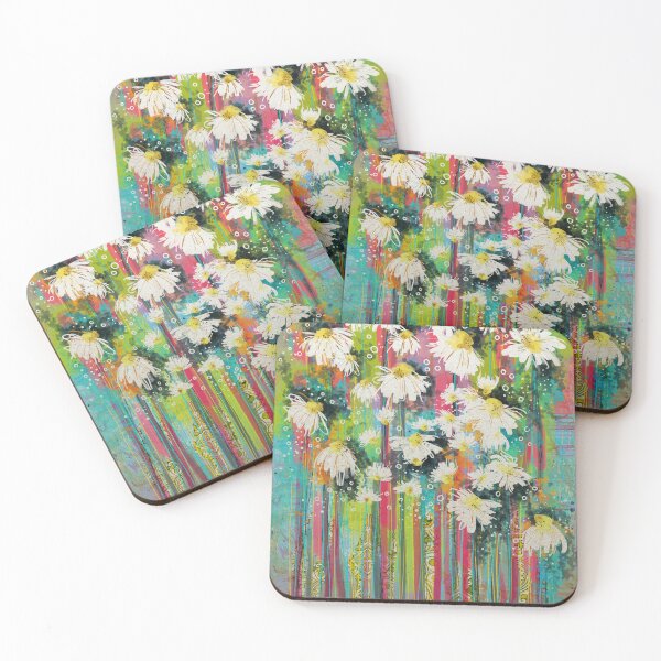 Item preview, Vibrant Daisy Daydreams: Abstract Boho Art designed and sold by FeralLaFemme.