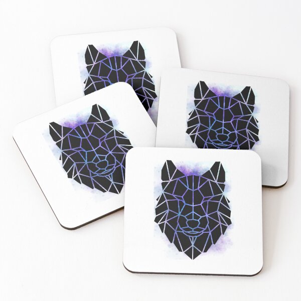 Item preview, Lowpoly Wolf and Stars designed and sold by Hexan.
