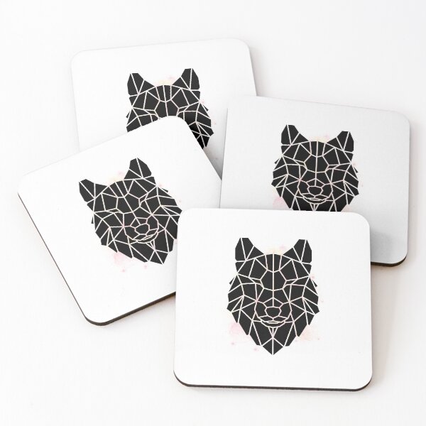 Item preview, Lowpoly Wolf and Stars designed and sold by Hexan.