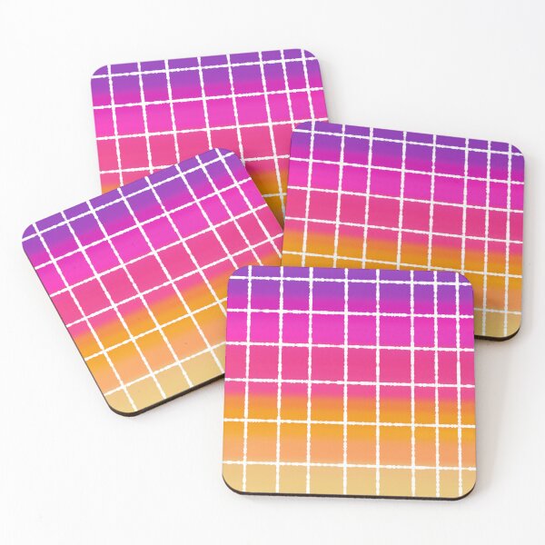 Artikelvorschau, Sonnenuntergang Quadrate auf Weiß entworfen und verkauft von JaygiesDesign.
