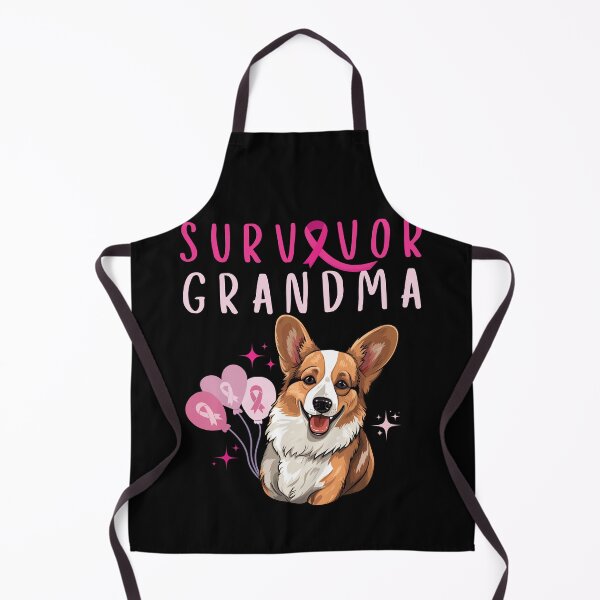 Item preview, Cancer Survivor Grandma Corgi Lover Pink Ribbon Balloons designed and sold by BunBuntheDog-.