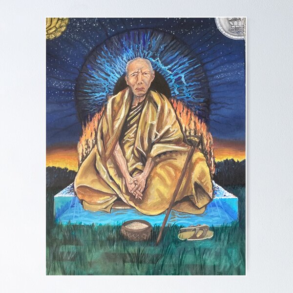 Item preview, Sakyamuni Buddha Near the End designed and sold by Karunanaga Unleashed.