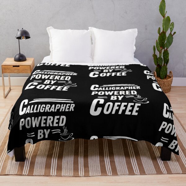 Item preview, Calligrapher powered by coffee designed and sold by annoying-shirts.