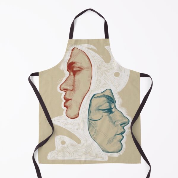 Item preview, Contemplative Dual Profile Sketch	 designed and sold by KylegUptay.
