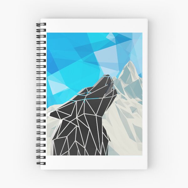 Item preview, Lowpoly Black Wolf and Mountains designed and sold by Hexan.
