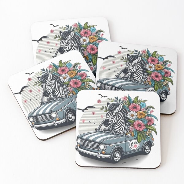 Item preview, Cute zebra in a car designed and sold by Culmika.