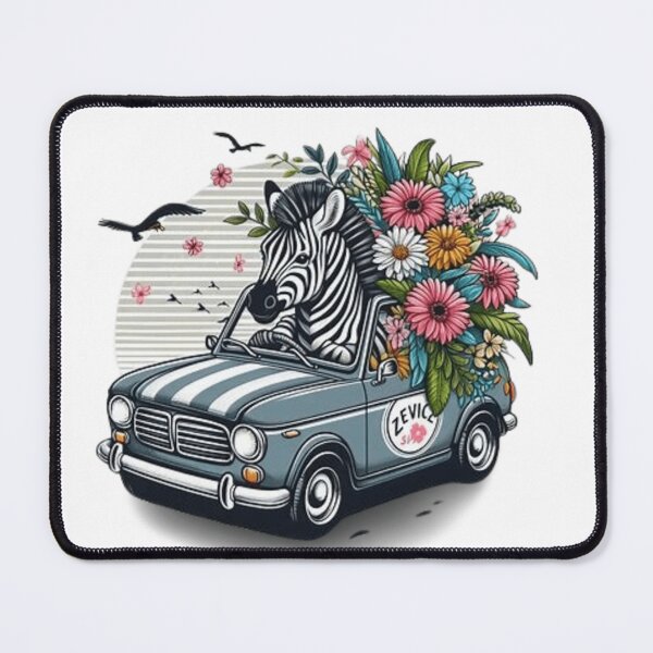 Item preview, Cute zebra in a car designed and sold by Culmika.