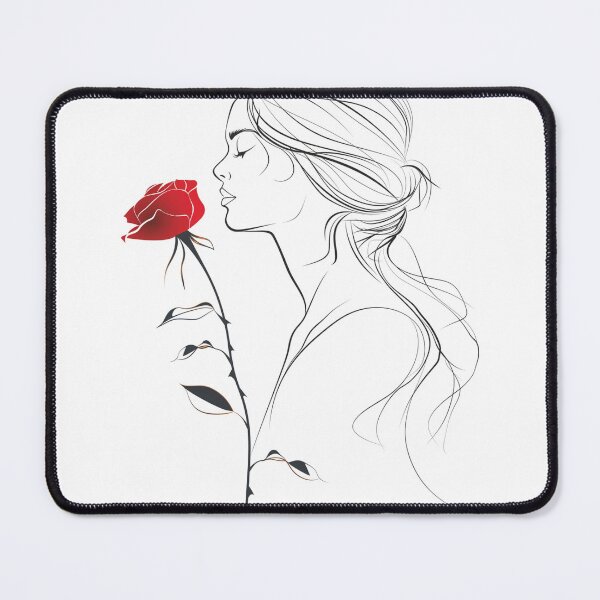 Item preview, Solitary Muse with Crimson Blossom designed and sold by palmyst.