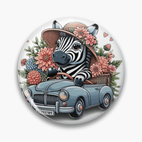 Item preview, Cute zebra in a car designed and sold by Culmika.